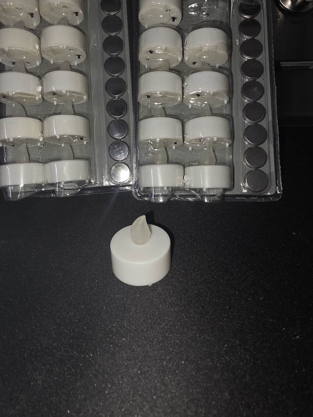 Set of White LED Tea Light Candles - Flameless